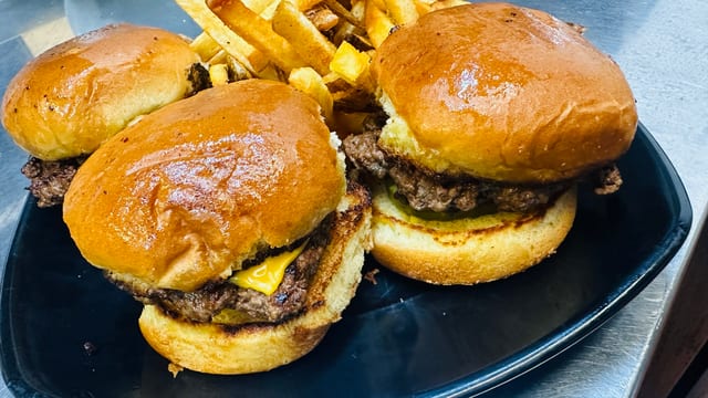 Cheese Burger Sliders.